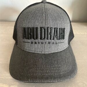 Abu Dhabi Original Embroidered Trucker Hat - Grey/Black